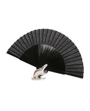 Flamenco dance fan black 27cm.