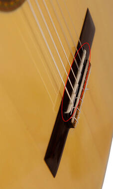 Guitar bridge saddle bone shapeable to your guitar