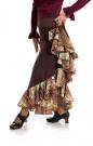 Flamenco Dance Skirt Azabache II Marrón-7344C6 size M