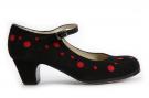 Flamenco dance Shoe Topos Black & Red