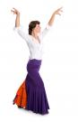 Flamenco Dance Skirt Azabache VII Purple/Orange