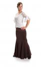 Flamenco Dance Skirt Azabache VII Brown/Pink