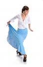 Flamenco Dance Skirt La Tate Blue size M