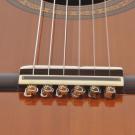 Guitar string tie brown amber color