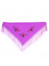 Scarf 150 x 70 violet embroidered